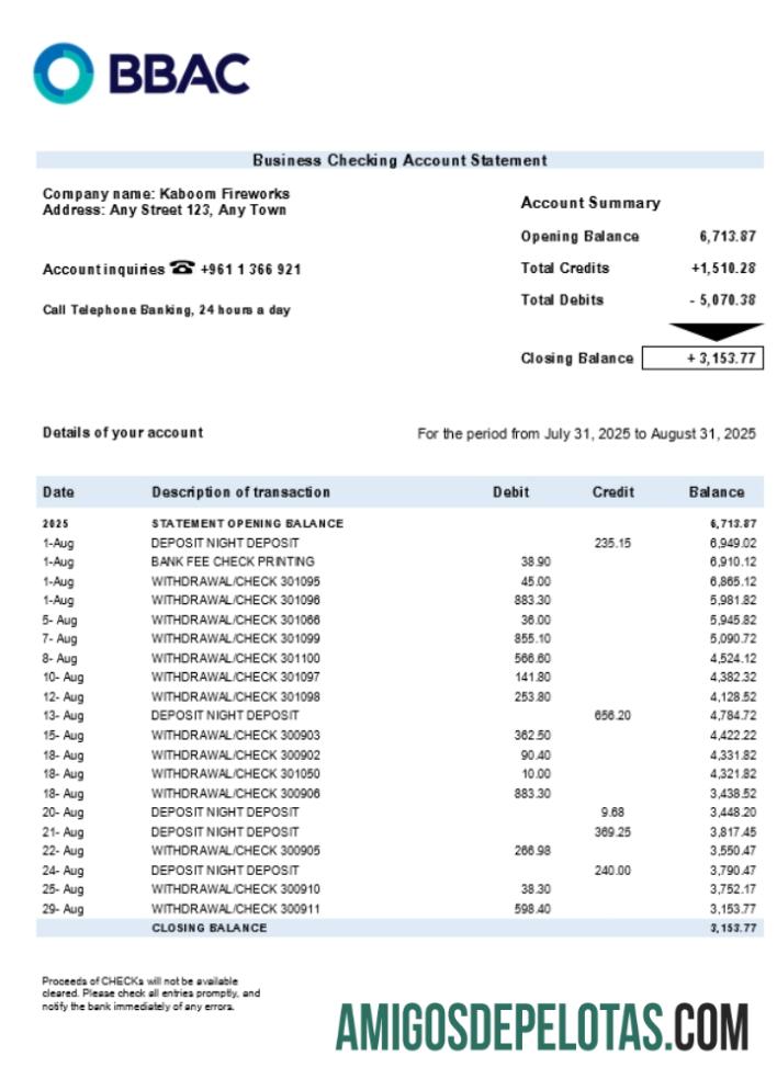 Imprimível BBAC Firm modelo de extrato de conta Word e PDF (1)